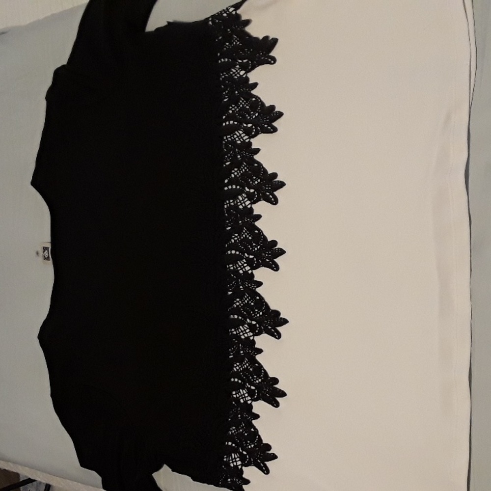 Anne Klein Black & White Shirt - Picture 5 of 6